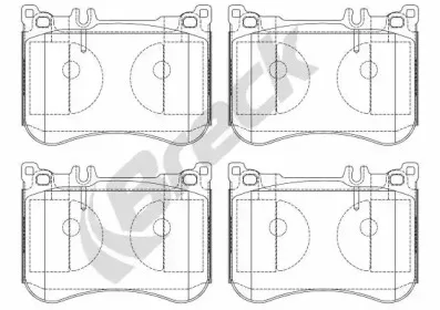 Комплект тормозных колодок, дисковый тормоз BRECK купить